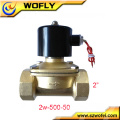 Brass stainless steel 220v 2inch solar water solenoid valve